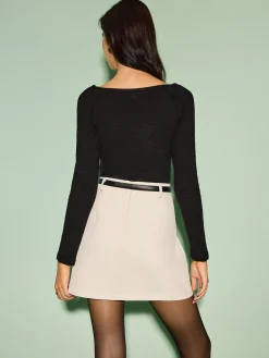 Discount V-Neck Bow Front Slim Sweater Sweater Tops|Sweaters & Cardigans