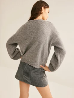 Hot V-Neck Bow Knotted Cardigan Cardigans|Sweaters & Cardigans