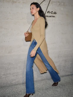 Clearance V-Neck Breasted Long Cardigan Cardigans|Sweaters & Cardigans