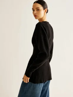 Hot V-Neck Button Slit Cardigan Cardigans|Sweaters & Cardigans