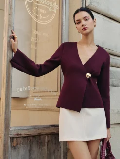 Online V-Neck Button Warm Cardigan Cardigans|Sweaters & Cardigans