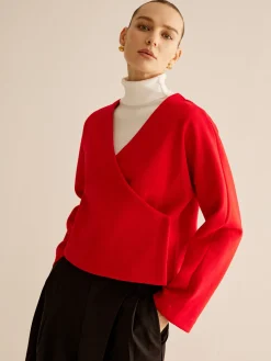 Sale V-Neck Criss Cross Jacket Outerwear|Jackets