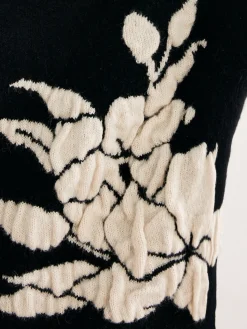 Best V-Neck Knit-Floral Shift Sweater Sweater Tops|Sweaters & Cardigans