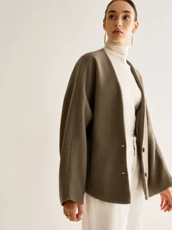 Clearance V-Neck Loose Warm Jacket Outerwear|Jackets