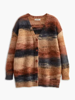 Hot V-Neck Ombre Oversized Cardigan Cardigans|Sweaters & Cardigans