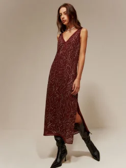 Hot V-Neck  Rhinestone Split Tank Dress Cocktail & Party Dresses|Summer Dresses