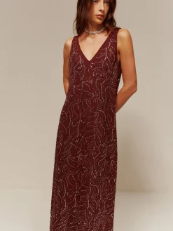 Hot V-Neck  Rhinestone Split Tank Dress Cocktail & Party Dresses|Summer Dresses