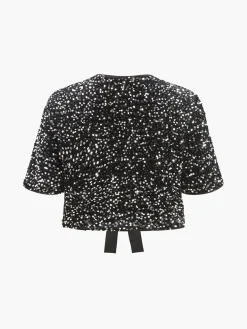 Outlet V-Neck Sequins Bow Blouse Blouses & Shirts|Tops