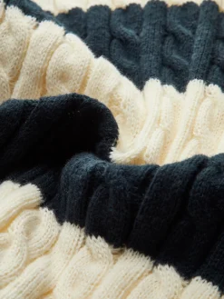 Sale V-Neck Striped Cable Sweater Sweater Tops|Sweaters & Cardigans