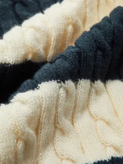 Sale V-Neck Striped Cable Sweater Sweater Tops|Sweaters & Cardigans