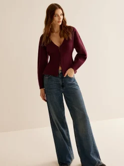 Discount V-Neck Versatile Slim Fitted Cardigan Cardigans|Sweaters & Cardigans