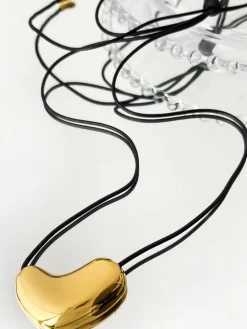 New V-Shape Heart Rope Necklace Necklaces|Accessories
