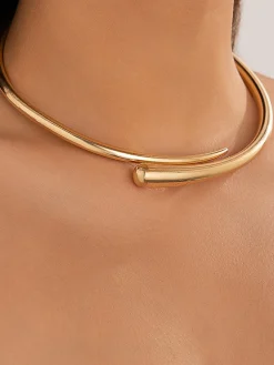 Online Water Drop Open Choker Necklaces|Accessories