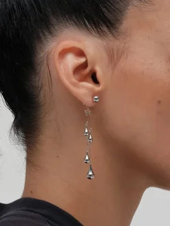 Water Drop Tassel Stud Earrings Accessories