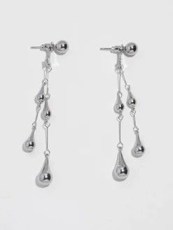 Water Drop Tassel Stud Earrings Accessories
