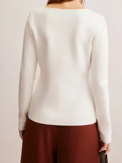 Hot Waterdrop-Button V-Neck Cardigan Cardigans|Sweaters & Cardigans