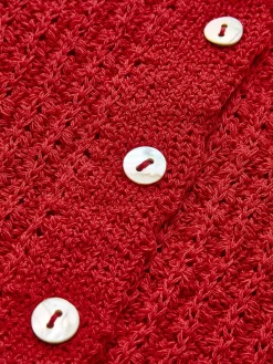 Discount Wave Trim Breasted Cardigan Cardigans|Sweaters & Cardigans