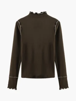 Online Wave Trim Jersey Slim T-Shirt T-shirts|Tops