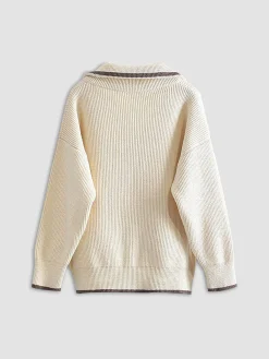 Best Weekend Loaf Zip Collared Cardigan Cardigans|Sweaters & Cardigans