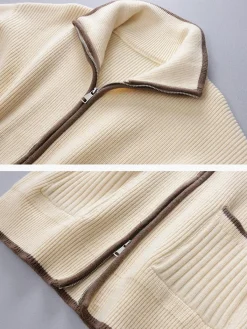Best Weekend Loaf Zip Collared Cardigan Cardigans|Sweaters & Cardigans