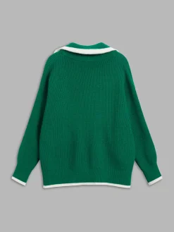 Best Weekend Loaf Zip Collared Cardigan Cardigans|Sweaters & Cardigans