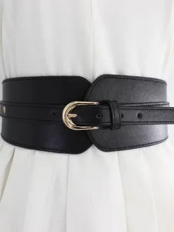 Discount Wide Gold Buckle Belt Belts & Chain|Accessories
