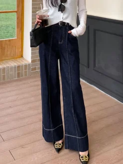 Outlet Wide Leg Denim Jeans Wide Leg|Pants