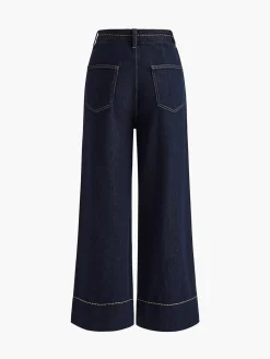 Outlet Wide Leg Denim Jeans Wide Leg|Pants