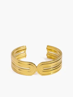 Wide Tunnel Open Bracelet Rings & Bracelets|Accessories