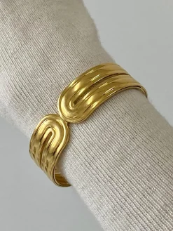 Wide Tunnel Open Bracelet Rings & Bracelets|Accessories