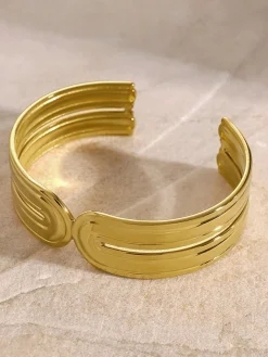 Wide Tunnel Open Bracelet Rings & Bracelets|Accessories
