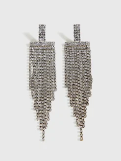 Online Wide Waterfall Tassel Earrings Earrings|Accessories