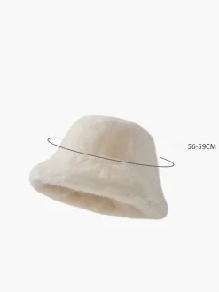 Hot Winter Plush Bucket Hat Hair Claws & Hats|Accessories