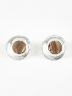 Hot Wood Grain Stud Earrings Earrings|Accessories