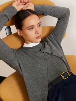 Hot Wool-Blend Breasted Cardigan Cardigans|Sweaters & Cardigans
