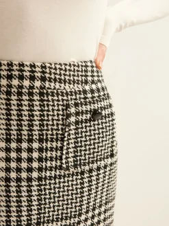 Online Wool-Blend Checked Mini Skirt Skirts|Matching Sets