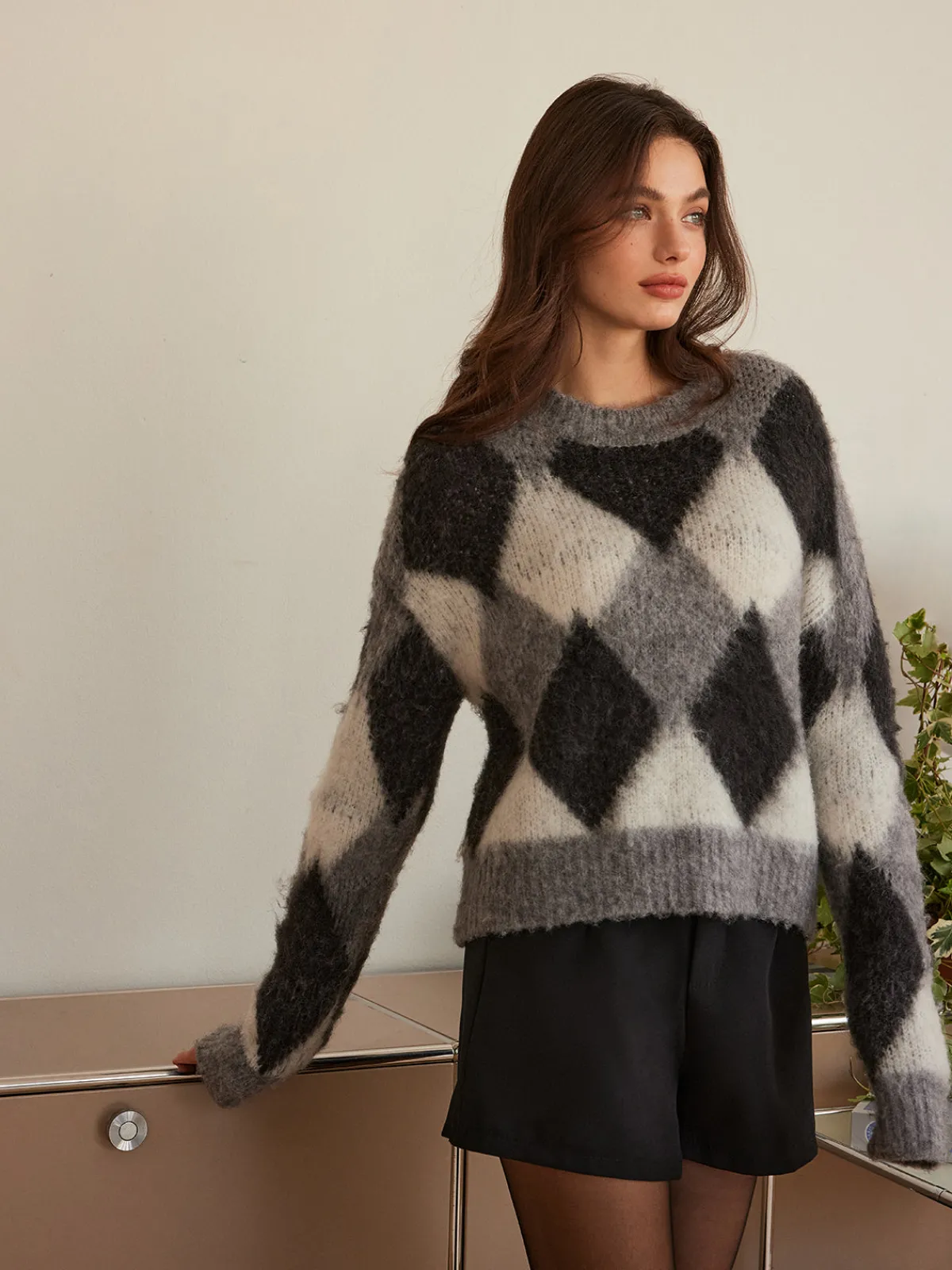 Outlet Wool-Blend Color Block Cozy Sweater Sweater Tops|Sweaters & Cardigans
