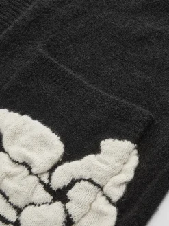 Outlet Wool-Blend Knit-Floral Cardigan Cardigans|Sweaters & Cardigans
