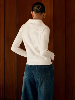 Best Wool-Blend Lapel Knit Cardigan Cardigans|Sweaters & Cardigans