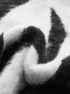 Hot Wool-Blend Leopard Fuzzy Sweater Sweater Tops|Sweaters & Cardigans