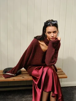 Discount Wool-Blend Loose Scarf Sweater Sweater Tops|Sweaters & Cardigans