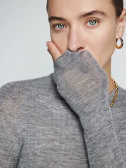 New Wool-Blend Minimalist Skinny Knit Top Sweater Tops|Sweaters & Cardigans