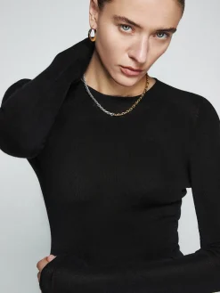 New Wool-Blend Minimalist Skinny Knit Top Sweater Tops|Sweaters & Cardigans