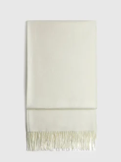 Online Wool-Blend Minimalist Tassel Scarf Accessories