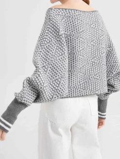 Hot Wool-Blend Off Shoulder Sweater Sweater Tops|Sweaters & Cardigans