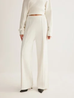 New Wool-Blend Piping Pants Pants|Knitwear