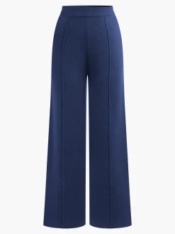 New Wool-Blend Piping Pants Pants|Knitwear