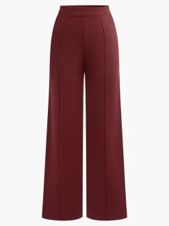New Wool-Blend Piping Pants Pants|Knitwear