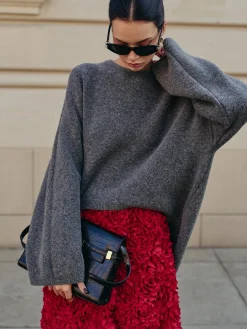 Discount Wool-Blend Plain Pullover Sweater Sweater Tops|Sweaters & Cardigans