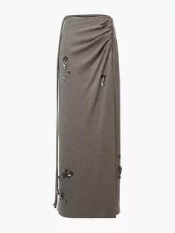 Discount Wool-Blend Pleated Sequins Sweater Skirt Knitwear|Matching Sets
